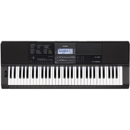 Casio CT-X800 61 Key Portable Keyboard Electronic Piano Basic Package (CTX800 CTX 800)
