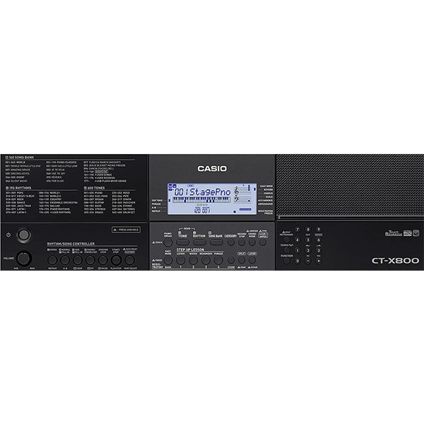 Casio CT-X800 61 Key Portable Keyboard Electronic Piano Bench Package (CTX800 CTX 800)
