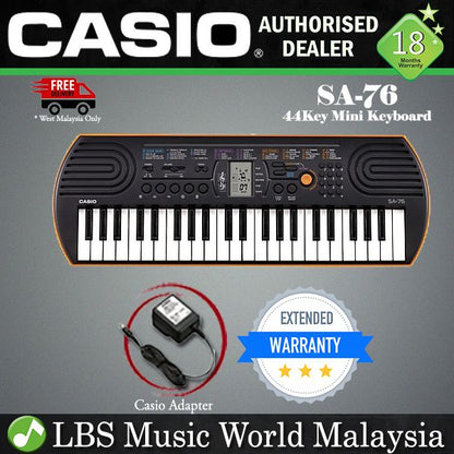 Casio SA-76 44 Key Portable Mini Keyboard Electronic Piano (SA76 SA 76)