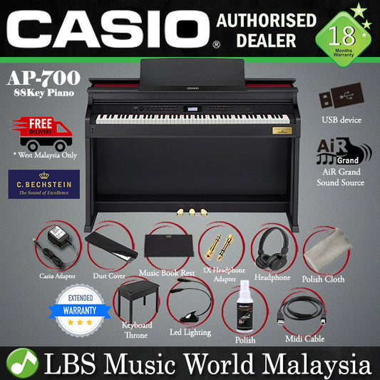 Casio AP-700 88 Key Celviano Digital Piano Black (AP700 AP 700)