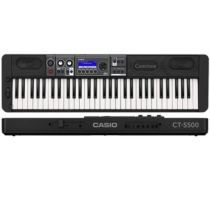 Casio CT-S500 61 Keys Casiotone Portable Keyboard Electronic Piano with WU-BT10 (CTS500 CT S500)