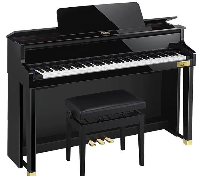Casio GP-510BP Celviano 88 Keys Digital Hybid Piano With Natural Grand Hammer Action Keyboard - Ebony Black (GP510BP GP 510BP)