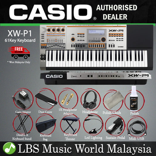 [Clearance] Casio XW-P1 61 Keys Performance Synthesizer with Built in 13 Track Sequencer - (XWP1 XW P1)