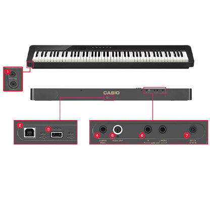 Casio PX-S1100 88 Keys Digital Piano Keyboard with Bluetooth (PX S1100 PXS1100)