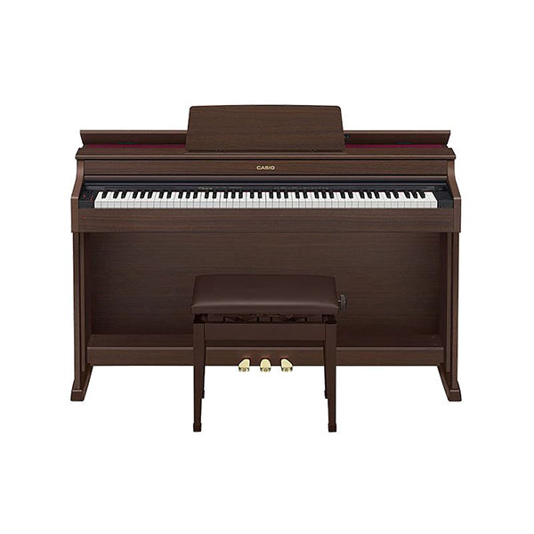 Casio AP-470 88 Key Celviano Digital Piano With Bench and Headphone -Brown (AP470 AP 470)