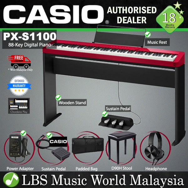 Casio PX-S1100 88 Keys Digital Piano Keyboard with Bluetooth (PX S1100 PXS1100)