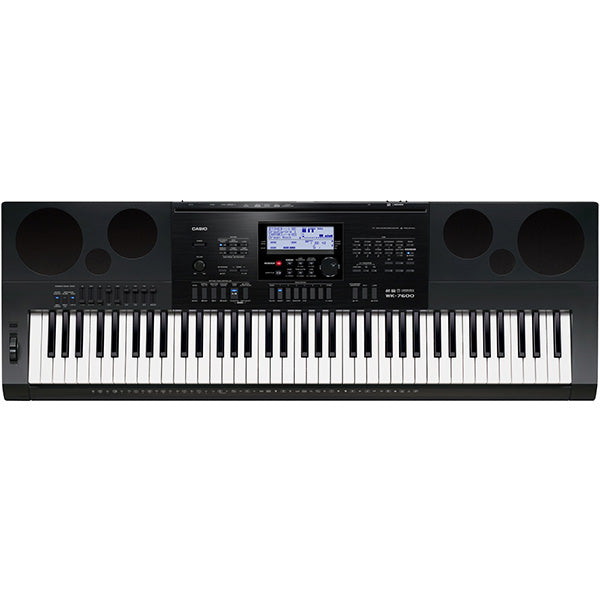 Casio WK-7600 76 Key Workstation Portable Keyboard Complete Package With D90H Stool And Bag(WK7600)