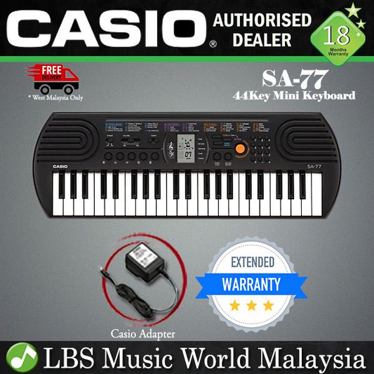 Casio SA-77 44 Key Portable Mini Keyboard Electronic Piano (SA77 SA 77)