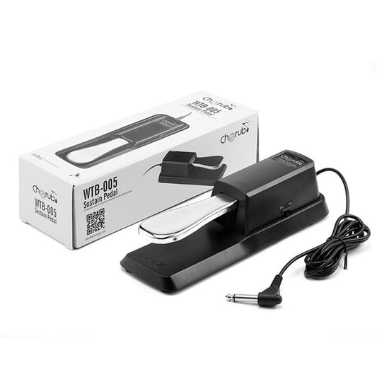 Cherub WTB-005 Keyboard or Digital Piano Sustain Pedal for All Brand with Polarity Adjust  (WTB005)