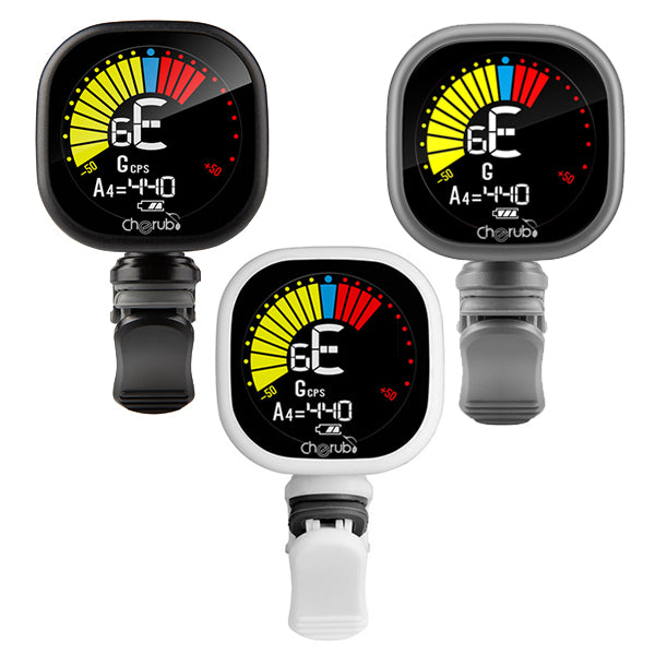Cherub WST-675 Rechargeable Chromatic Cab Tuner Clip on For Guitar Bass Ukulele (WST675)