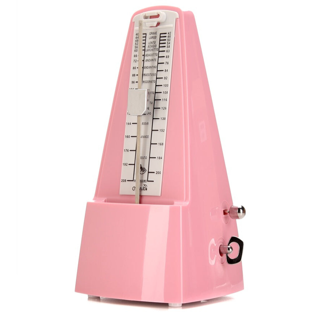 Cherub WSM-330 Analog Metronome Mechanical Timer Rhythm Pink For Piano Violin Guitar Drum (WSM330)