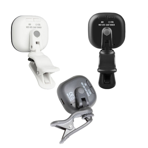 Cherub WST-675 Rechargeable Chromatic Cab Tuner Clip on For Guitar Bass Ukulele (WST675)
