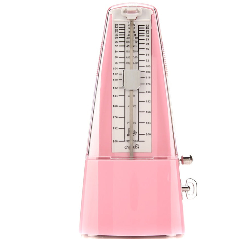 Cherub WSM-330 Analog Metronome Mechanical Timer Rhythm Pink For Piano Violin Guitar Drum (WSM330)