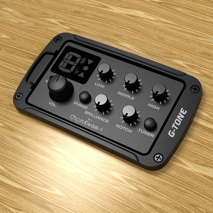 Cherub GB-1 3 Band EQ Built-in Piezo Ceramic Acoustic Guitar Preamp Pickup with Tuner (GB1)