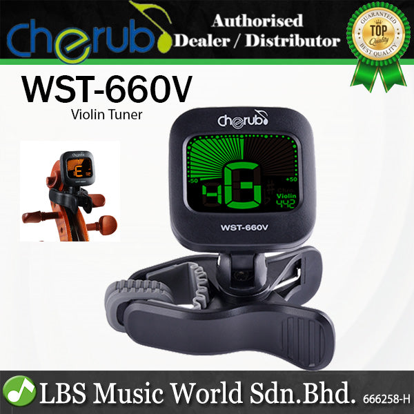 Cherub WST-660V Clip On Chromatic Tuner For Violin (WST660V)