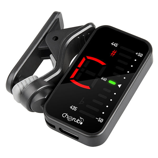 Cherub WST-551C Orig Tune Clip Chromatic Tuner For Guitar, Bass and Ukulele
