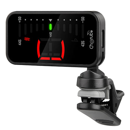 Cherub WST-551C Orig Tune Clip Chromatic Tuner For Guitar, Bass and Ukulele