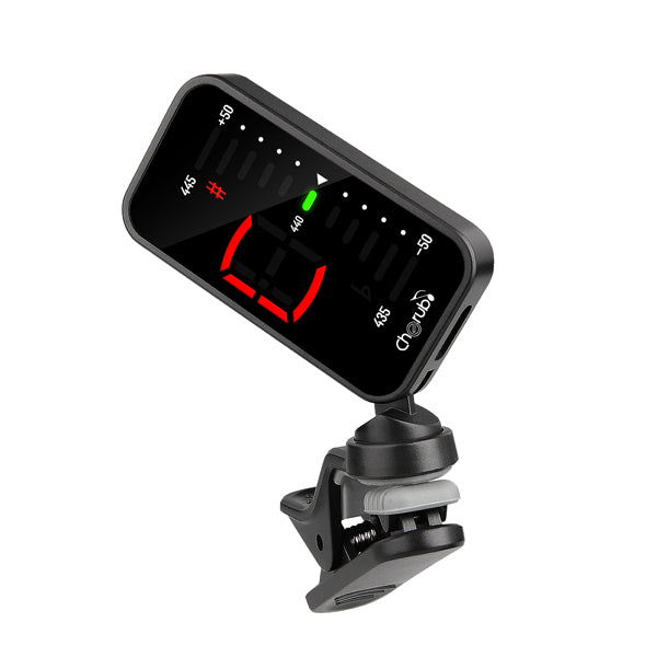 Cherub WST-551C Orig Tune Clip Chromatic Tuner For Guitar, Bass and Ukulele