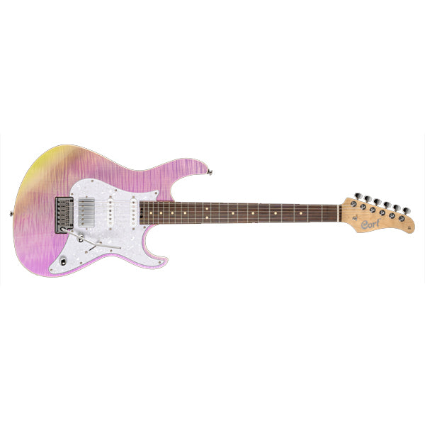 Cort G280 Select  Alder Body Rosewood Fretboard Electric Guitar With Bag - Trans Chameleon Purple (G 280 TCP)