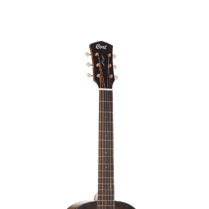 Cort Core-PE Mahogany Parlor Acoustic Guitar with Deluxe Soft Case (Core PE)