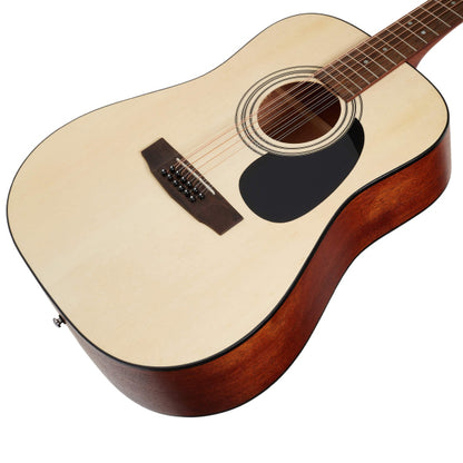 Cort AD810-12 12 String Dreadnought Spruce Top Acoustic Guitar with Bag - Open Pore Natural (AD810)