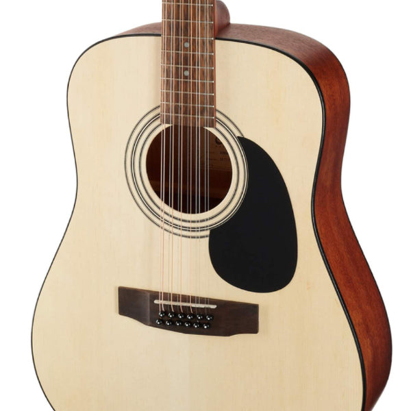 Cort AD810-12 12 String Dreadnought Spruce Top Acoustic Guitar with Bag - Open Pore Natural (AD810)
