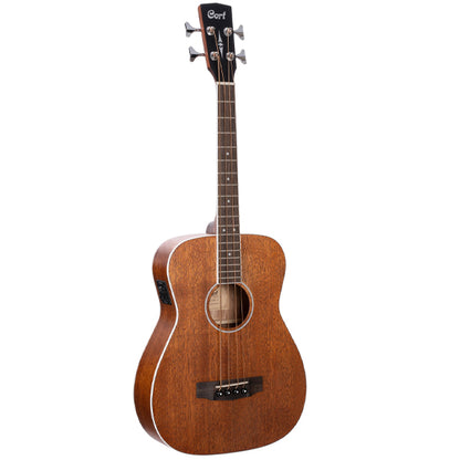Cort AB590MF-OP 4-string Concert Mahogany Acoustic Bass Guitar With Bag Open Pore (AB590MF)