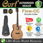Cort Flow-OC OM Cutaway Solid Red Cedar Top Acoustic Electric Guitar with Bag - Natural Satin (Flow OC)