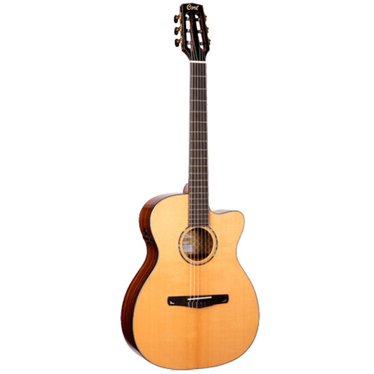 Cort Gold-OC8 Nylon String Solid Engelmann Spruce Top Classical Electric Guitar - Natural Glossy