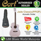 Cort Jade Classic Mahogany Acoustic Guitar With Bag and Pickup - Pastel Pink Open Pore