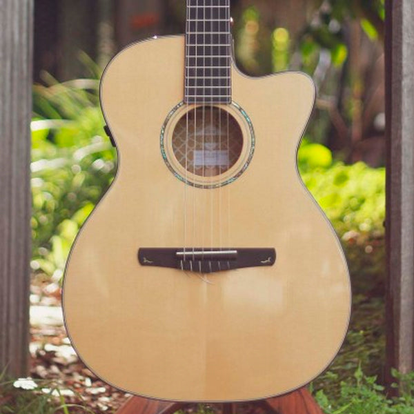 Cort Gold-OC8 Nylon String Solid Engelmann Spruce Top Classical Electric Guitar - Natural Glossy