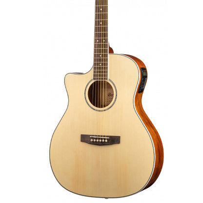 Cort GA-MEDX LH Left Handed Auditorium Spruce Top Acoustic Electric Guitar - Open Pore (GA MEDX)