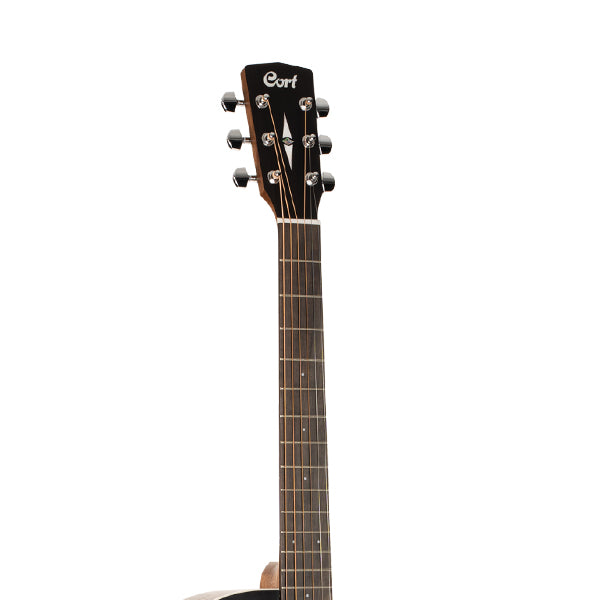 Cort GA1E Grand Auditorium Cutaway Solid Spruce Top Acoustic Guitar with Bag - Open Pore Sunburst