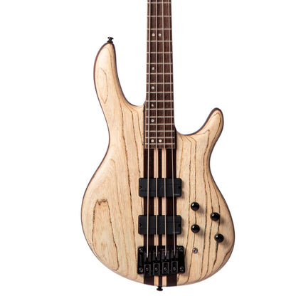 Cort A4 Ultra Ash 4 String Electric Bass Guitar - Etched Natural Black (A 4)