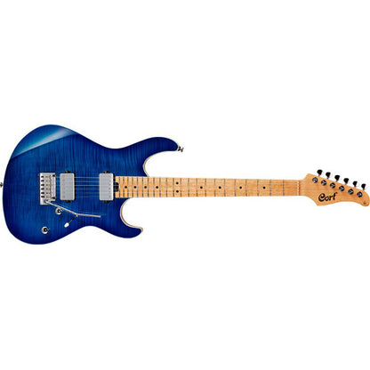Cort G290 FAT Swamp Ash Body Birdseye Maple Fretboard Electric Guitar With Bag - Bright Blue Burst (G 290 BBB)