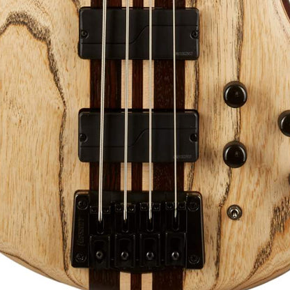 Cort A4 Ultra Ash 4 String Electric Bass Guitar - Etched Natural Black (A 4)