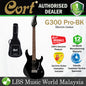 Cort G300 Pro Basswood Body Roasted Maple Fretboard Electric Guitar With Bag - Black (G 300 BK)
