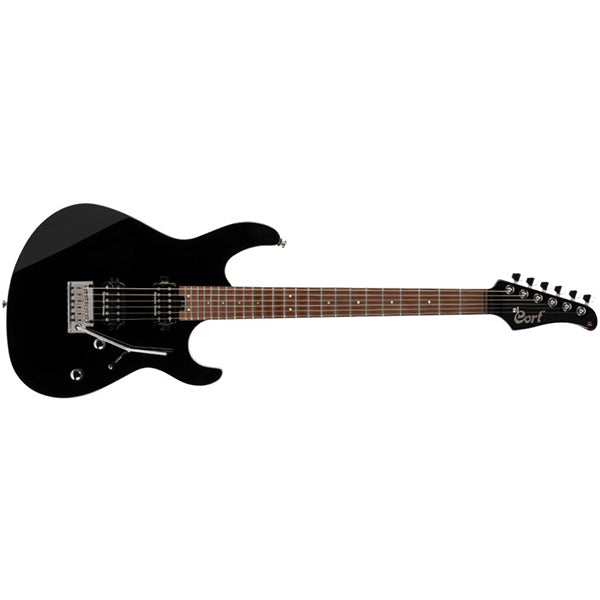 Cort G300 Pro Basswood Body Roasted Maple Fretboard Electric Guitar With Bag - Black (G 300 BK)