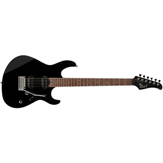 Cort G300 Pro Basswood Body Roasted Maple Fretboard Electric Guitar With Bag - Black (G 300 BK)