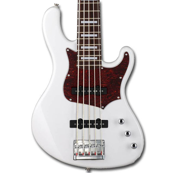 Cort GB35J 5 String Electric Bass Guitar - White (GB35 J)