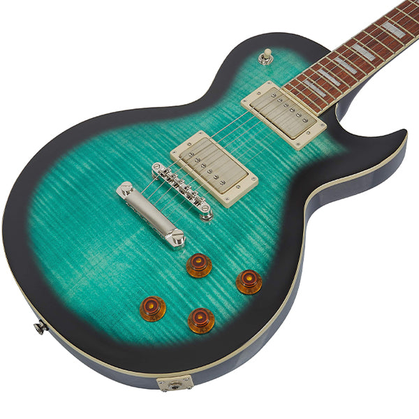 Cort CR250 Mahogany Body Jatoba Fretboard Electric Guitar With Bag - Dark Blue Burst (CR 250 DBB)