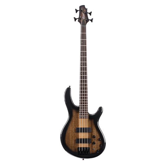 Cort C4 Plus ZMBH 4 String Electric Bass Guitar- Trans Black Burst (TBB)