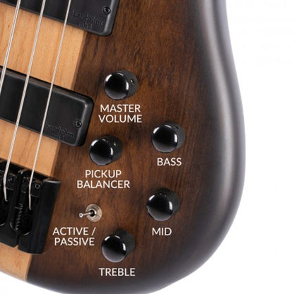 Cort C5 Plus OVMH 5 String Electric Bass Guitar - Antique Brown Burst (ABB)