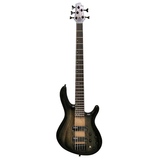 Cort C5 Plus ZBMH 5 String Electric Bass Guitar - Trans Black Burst (TBB)