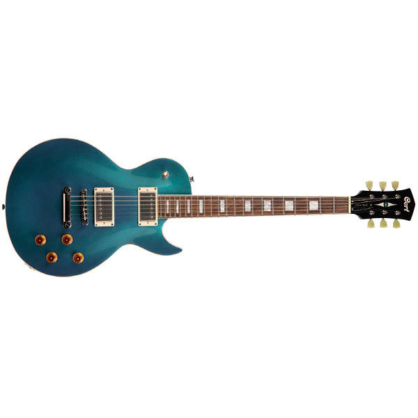 Cort CR200 Mahogany Body Electric Guitar With Bag - Flip Blue (CR 200 FBL)