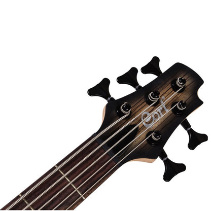 Cort C5 Plus ZBMH 5 String Electric Bass Guitar - Trans Black Burst (TBB)