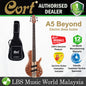 Cort A5 Beyond 5 String Electric Bass Guitar - Open Pore Bubinga Natural (A 5)