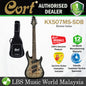 CORT KX507MS 7 String Mahogany Body Macassar Ebony Electric Guitar With Bag - Star Dust Black (KX507 MS)