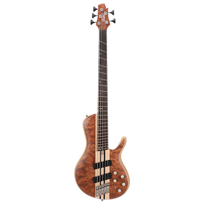 Cort A5 Beyond 5 String Electric Bass Guitar - Open Pore Bubinga Natural (A 5)