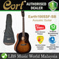 Cort Earth100SSF Dreadnought Solid Top Acoustic Guitar With Bag - Sunburst (Earth 100SSF)